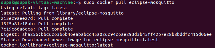 Pulling Mosquitto image