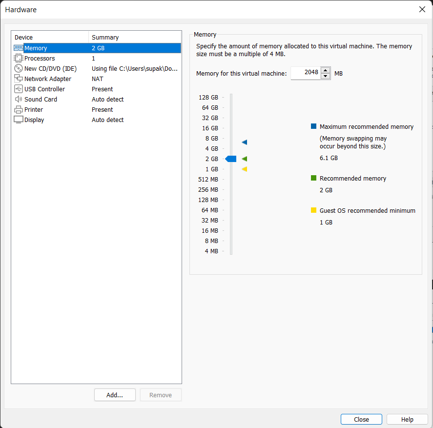 Adjusting memory