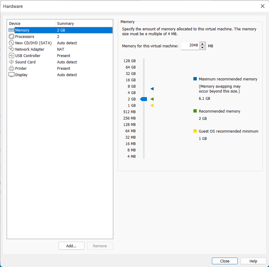 Adjusting memory