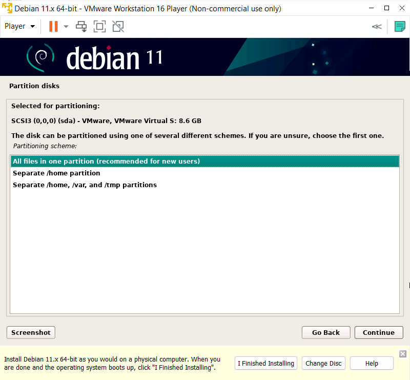 Partitioning Scheme